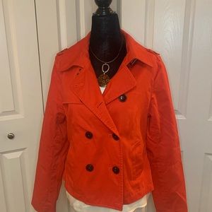 GAP Women's Red Short trench Coat